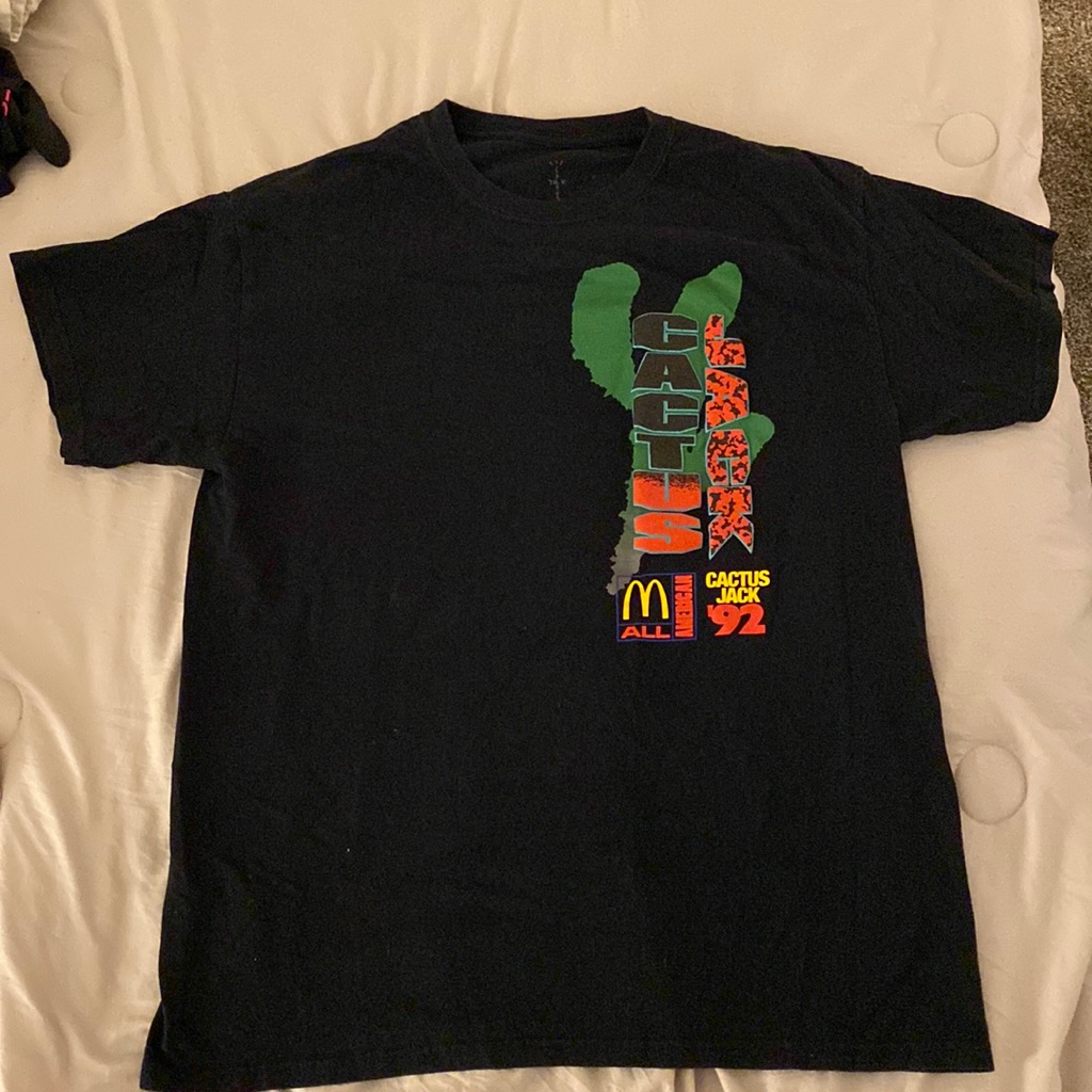 Black Cactus Jack Supreme Short Sleeve Tee